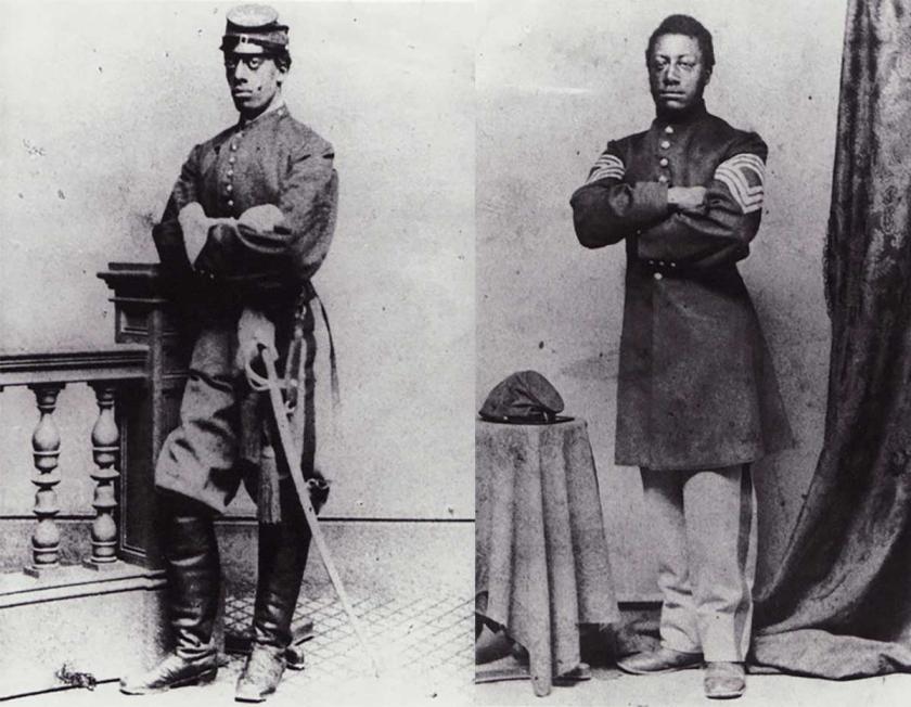 First Sergeant Charles Douglass and Sergeant Major Lewis Douglass