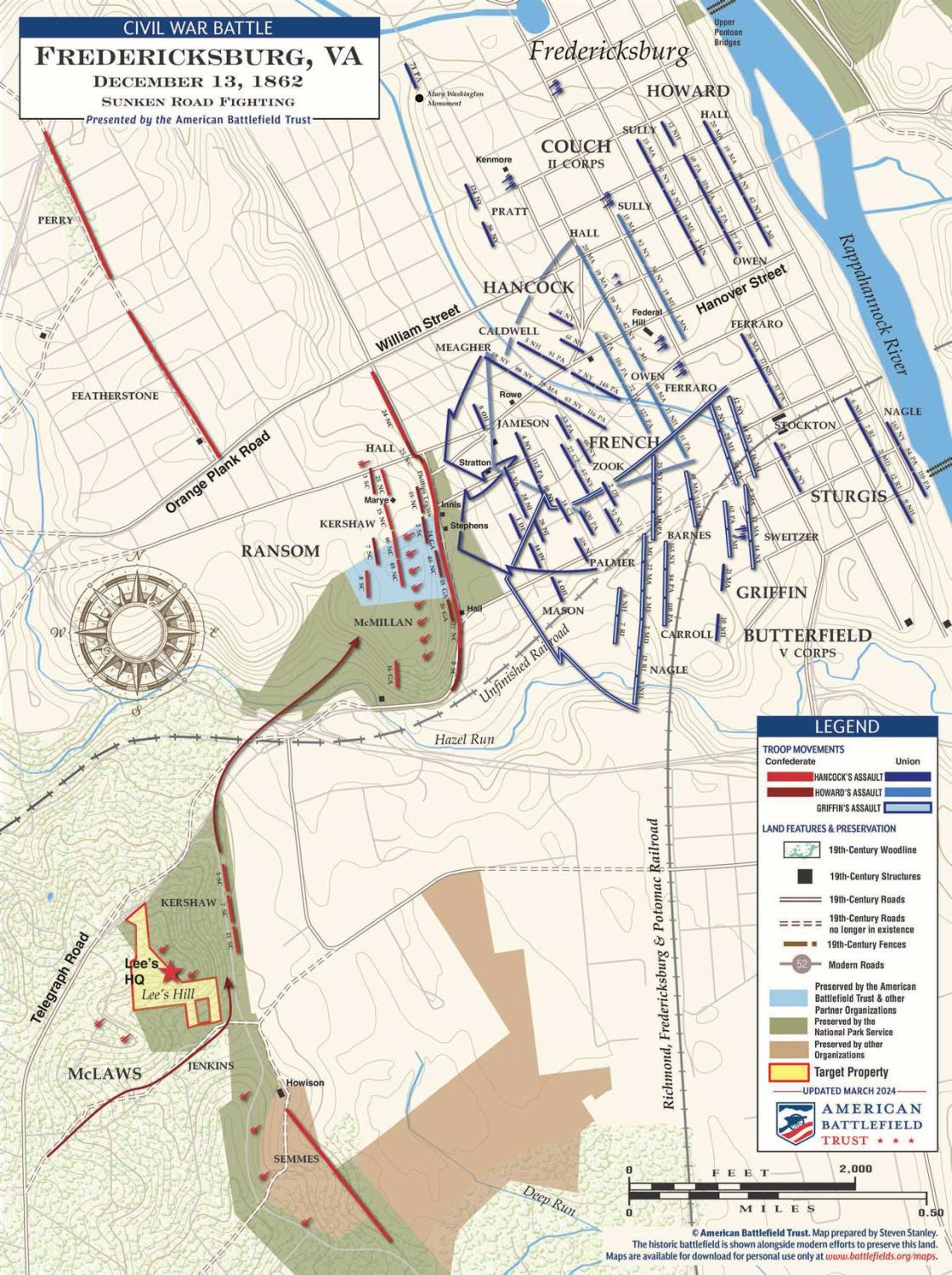 Fredericksburg | Sunken Road Fighting | Dec 13, 1862